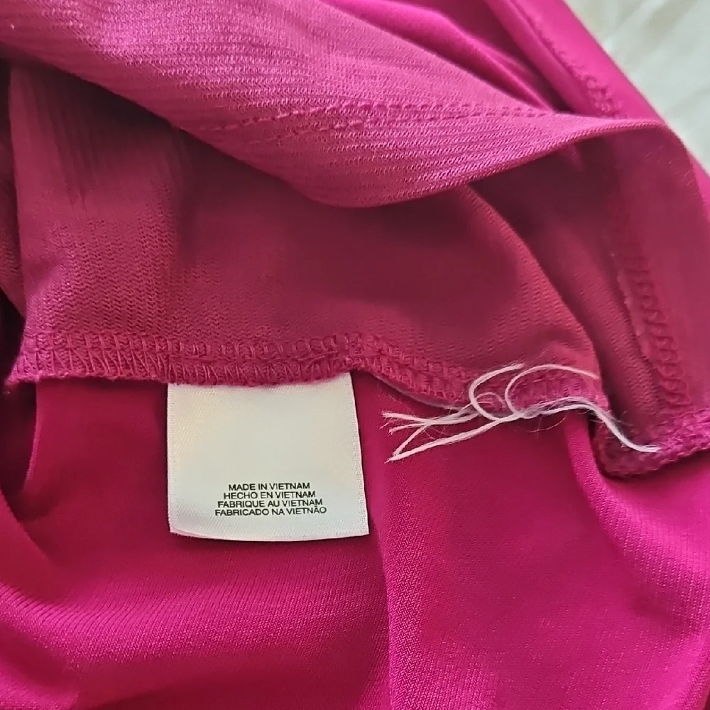 Dark Pink Blouse with Cut Outs
